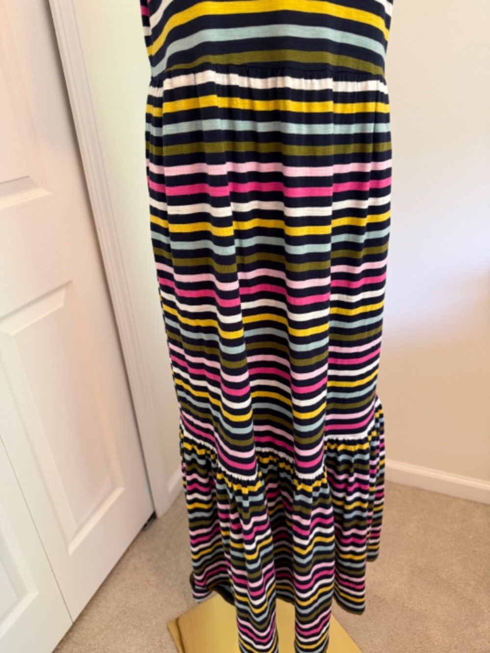 Boden Emma Tiered Jersey Maxi Dress – US 8 Colorful Short Sleeves - Picture 8 of 12